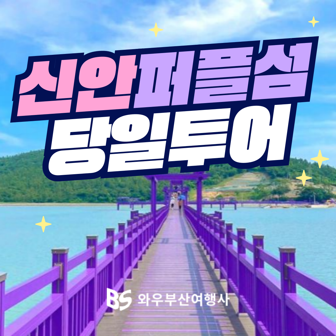 와우부산여행사 [부산출발]  신안 퍼플섬  당일 테마여행 버스투어 패키지 : 와우부산여행사