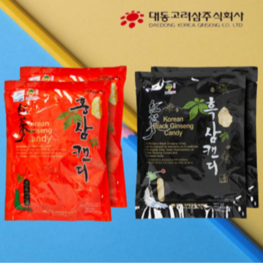 대동고려삼 불로건 홍삼캔디 흑삼캔디 홍삼 흙삼 사탕 2봉 : 더블유와이제이