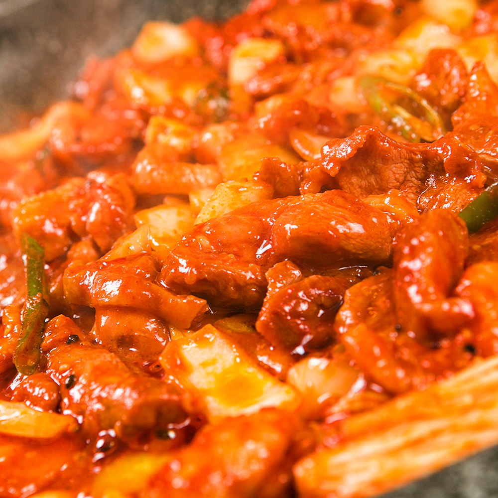해운대 맛집 천하가 오리 양념 불고기 300g x 2팩 무료배송 가정용 업소용 식자재 캠핑 : 백정상회