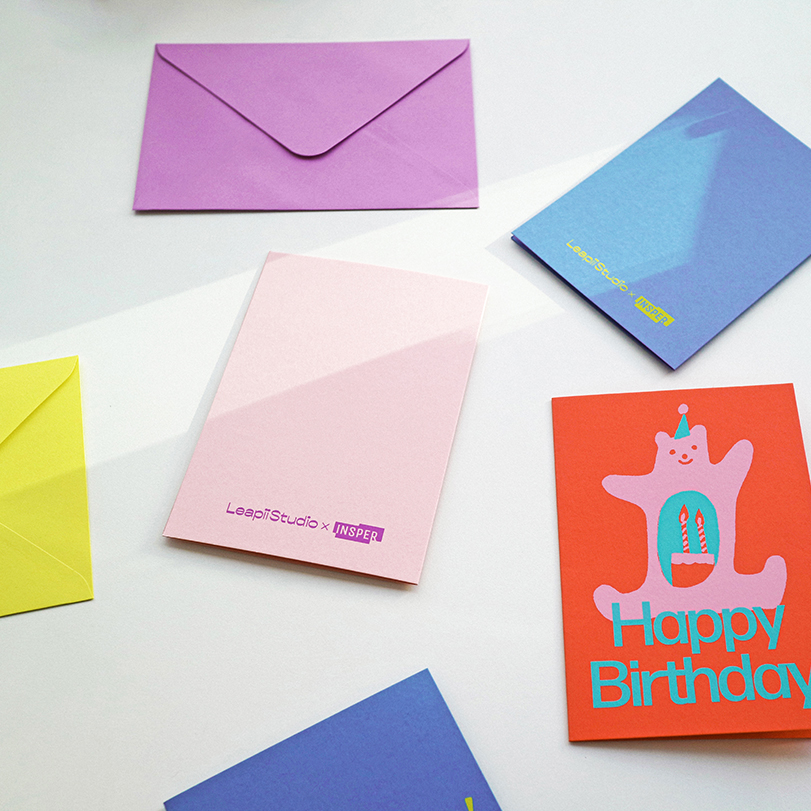 [INSPER X 리피스튜디오] 실크스크린 그리팅카드 Silkscreen Greeting Card : 리피 스튜디오