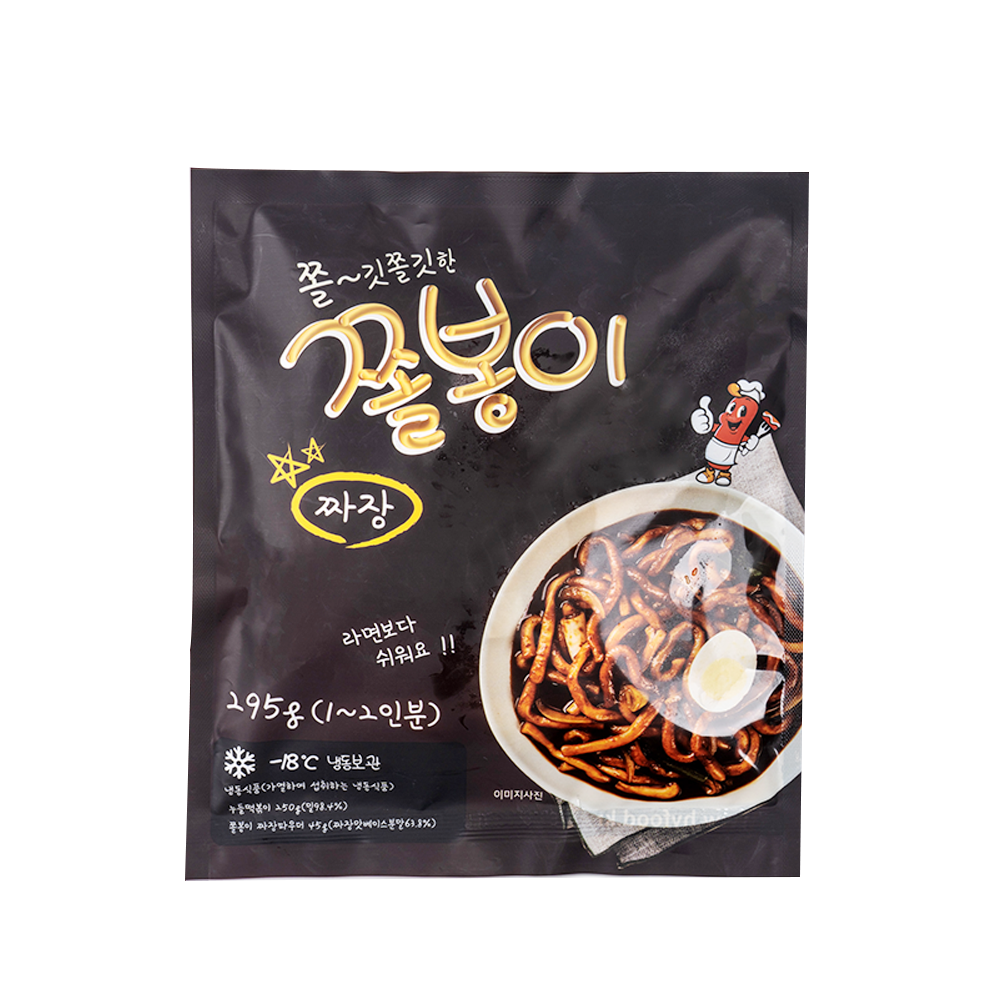 쫄봉이 짜장떡볶이 295g 2인분 : 햇품식자재몰