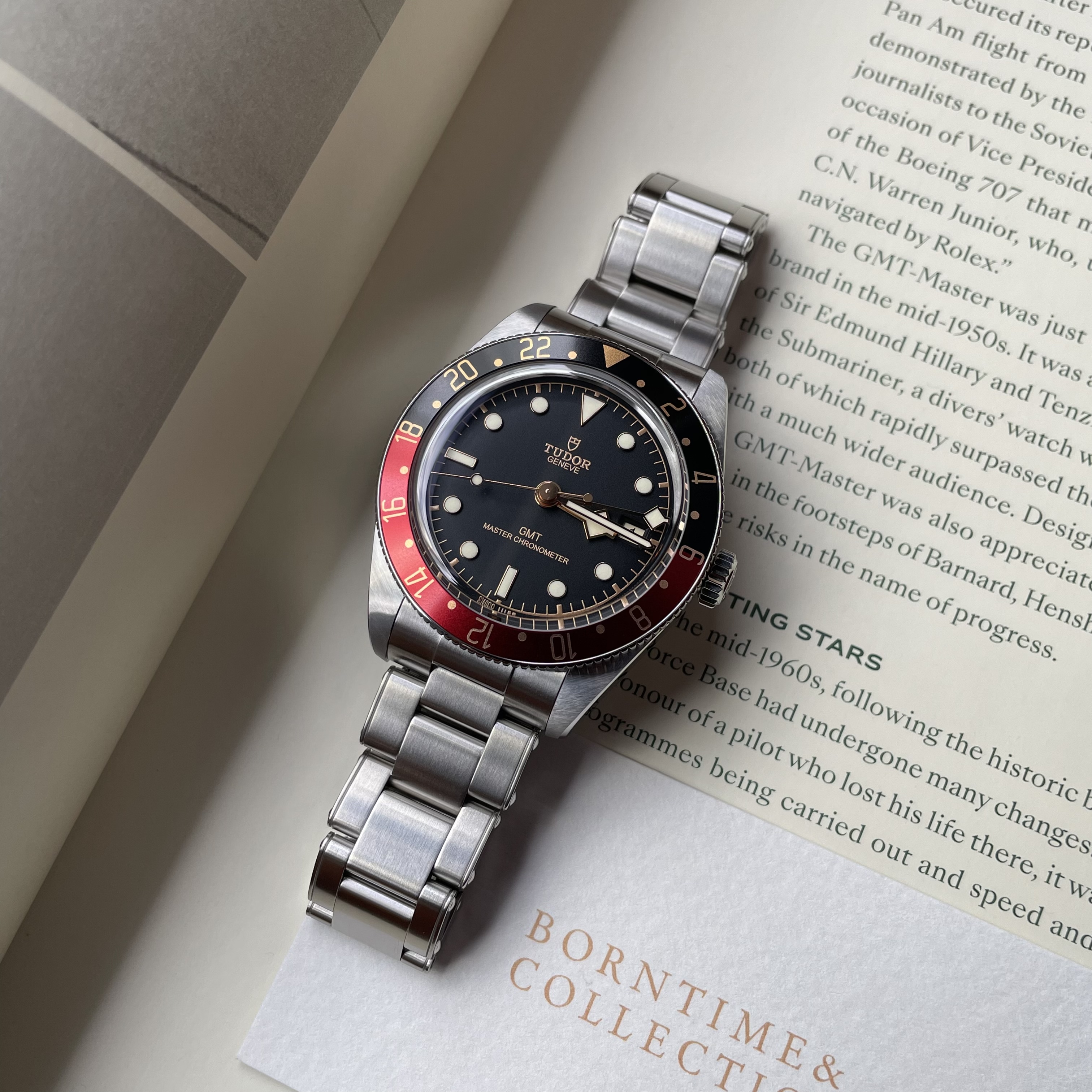 튜더 블랙베이 58 GMT 검판 스틸 오토매틱 39mm 7939G1A0NRU : 본타임