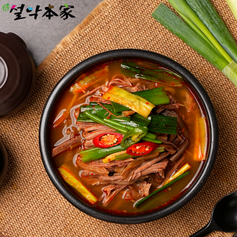 설악본가 얼큰한 육개장 600g 캠핑용 간편요리 : -설악본가-