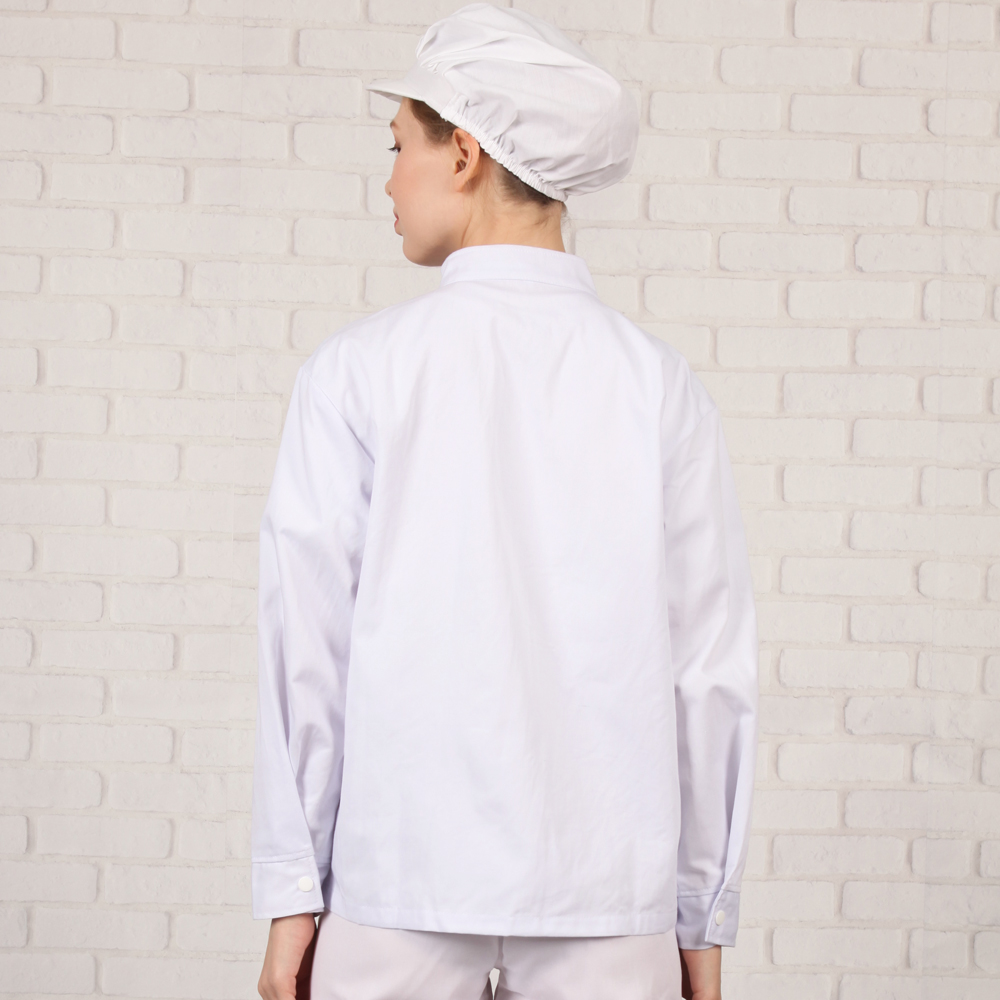 레뷰가운 여 20수 T/C 위생복 식품위생복 HACCP 단체복 푸른빛흰색 위생복 EC50 : 레뷰가운
