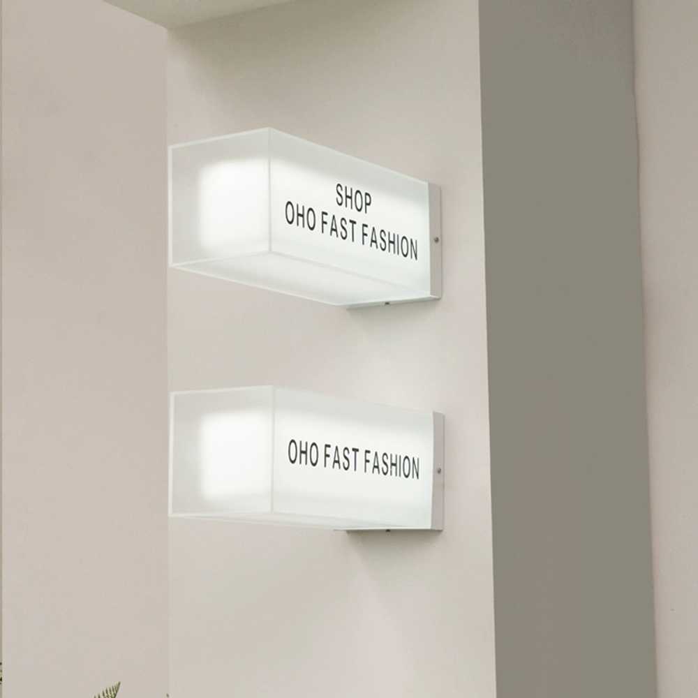 아크릴 돌출간판 LED 인테리어 조명 도어사인 카페 35x15x15 : Yoon studio