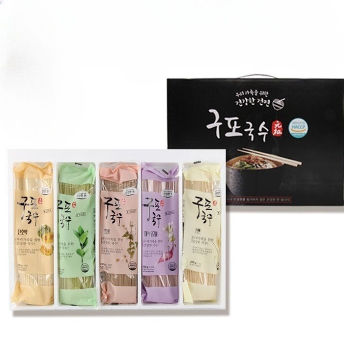 구포국수 선물세트 아기 소면 국수 호박 메밀 녹차 자색고구마 : 이로이로 상점