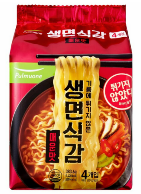 생면식감 매운맛 383.6g, 24개 : 수수플렉스