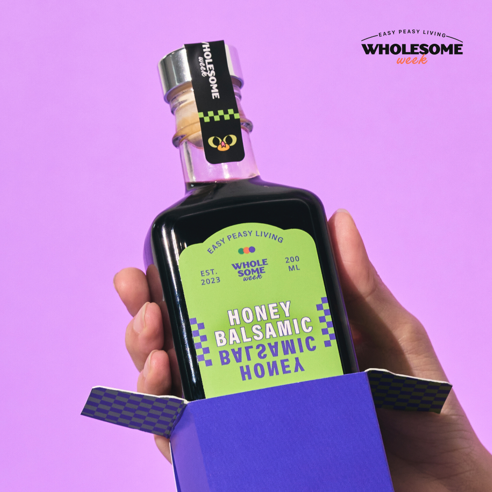 [홀썸위크] 저당 허니 발사믹 저칼로리 다이어트 샐러드 소스 드레싱 200ml, 1개 : 홀썸위크