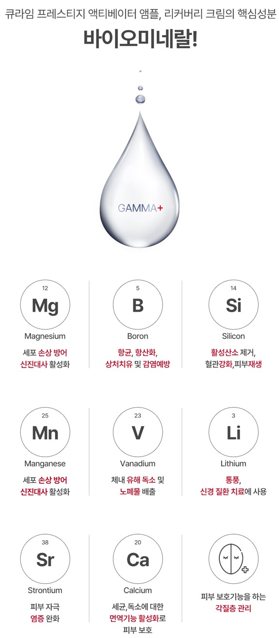 에디하임 피부상처회복 큐라임감마(GAMMA+)크림 30g, 의과학자들이 만든 미네랄크림 : 고고뷰티 마켓