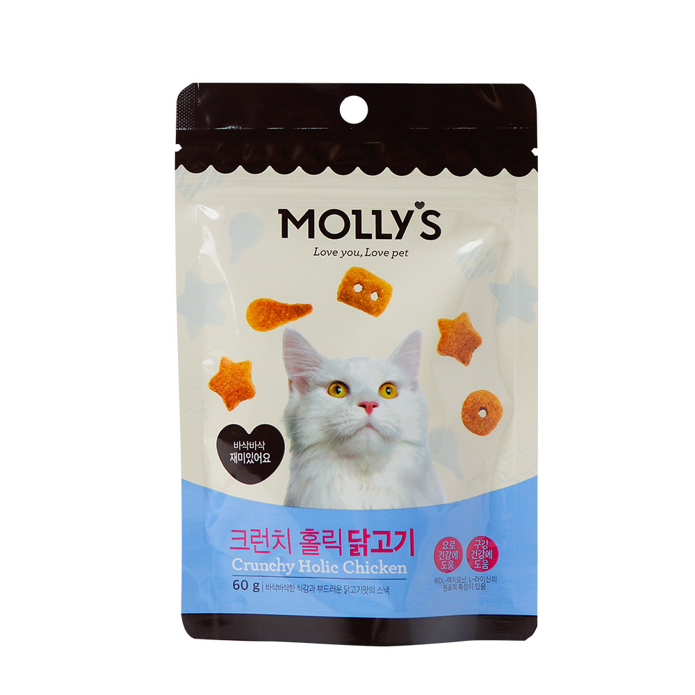 [몰리스] 크런치홀릭 참치 60g 고양이간식 스낵 : 몰리스펫샵