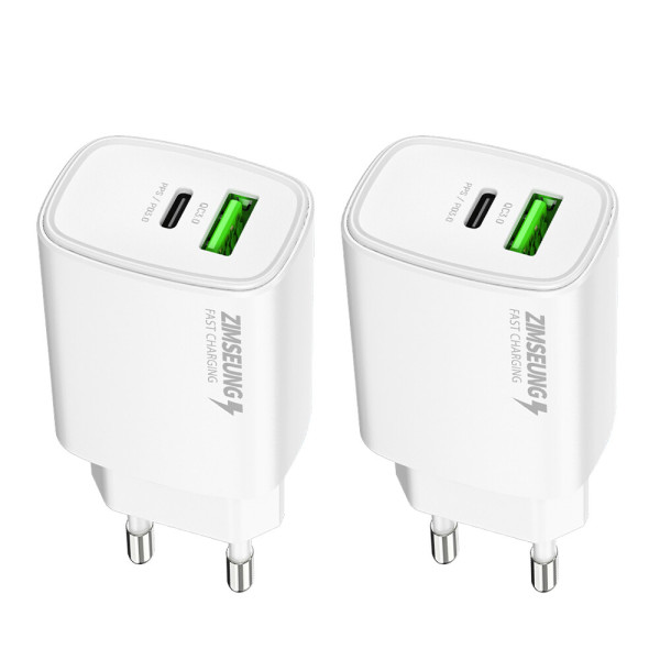 (1+1앵콜특가) 짐승 초고속 25W PPS PD+QC 3.0 듀얼 어댑터 충전기 화이트 : 더나은 주식회사