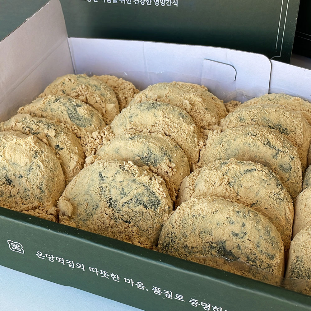 영광 온당떡집 콩쑥개떡 1.2kg 20알 쑥개떡 쑥떡 인절미 답례떡 떡 선물세트 : 고수의집밥