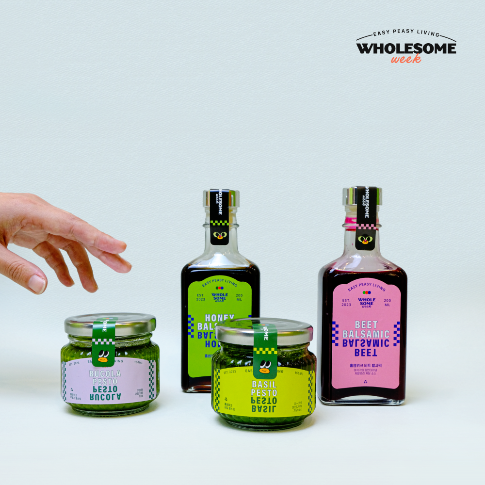 [홀썸위크] 저당 허니 발사믹 저칼로리 다이어트 샐러드 소스 드레싱 200ml, 1개 : 홀썸위크