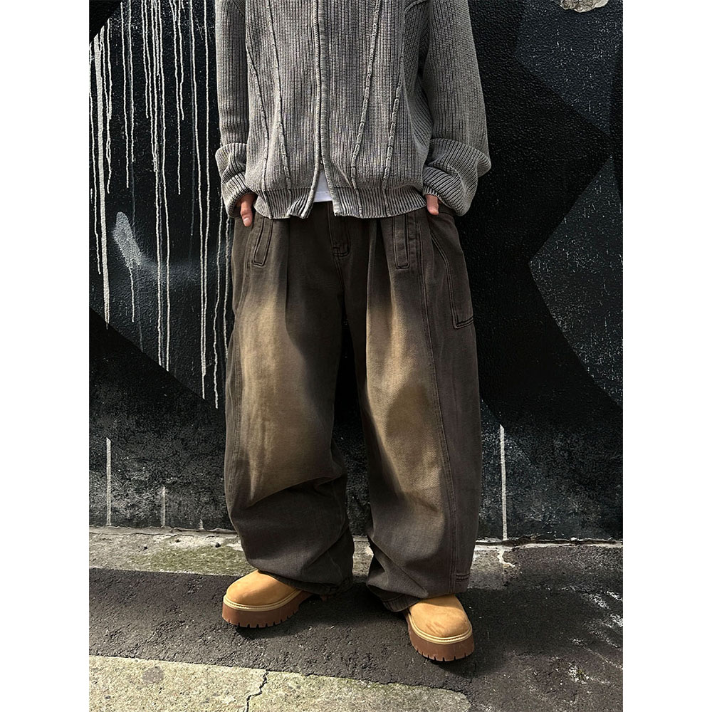 2C NJ side Pocket sand denim pants : 릿니즈