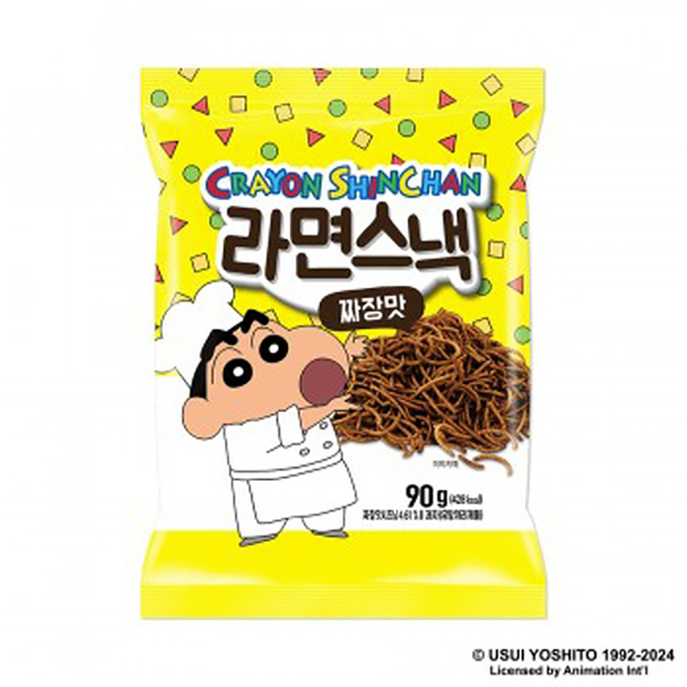 짱구과자 짱구라면스낵 크레용신짱 짜장맛 봉지과자 90g : 서연문구