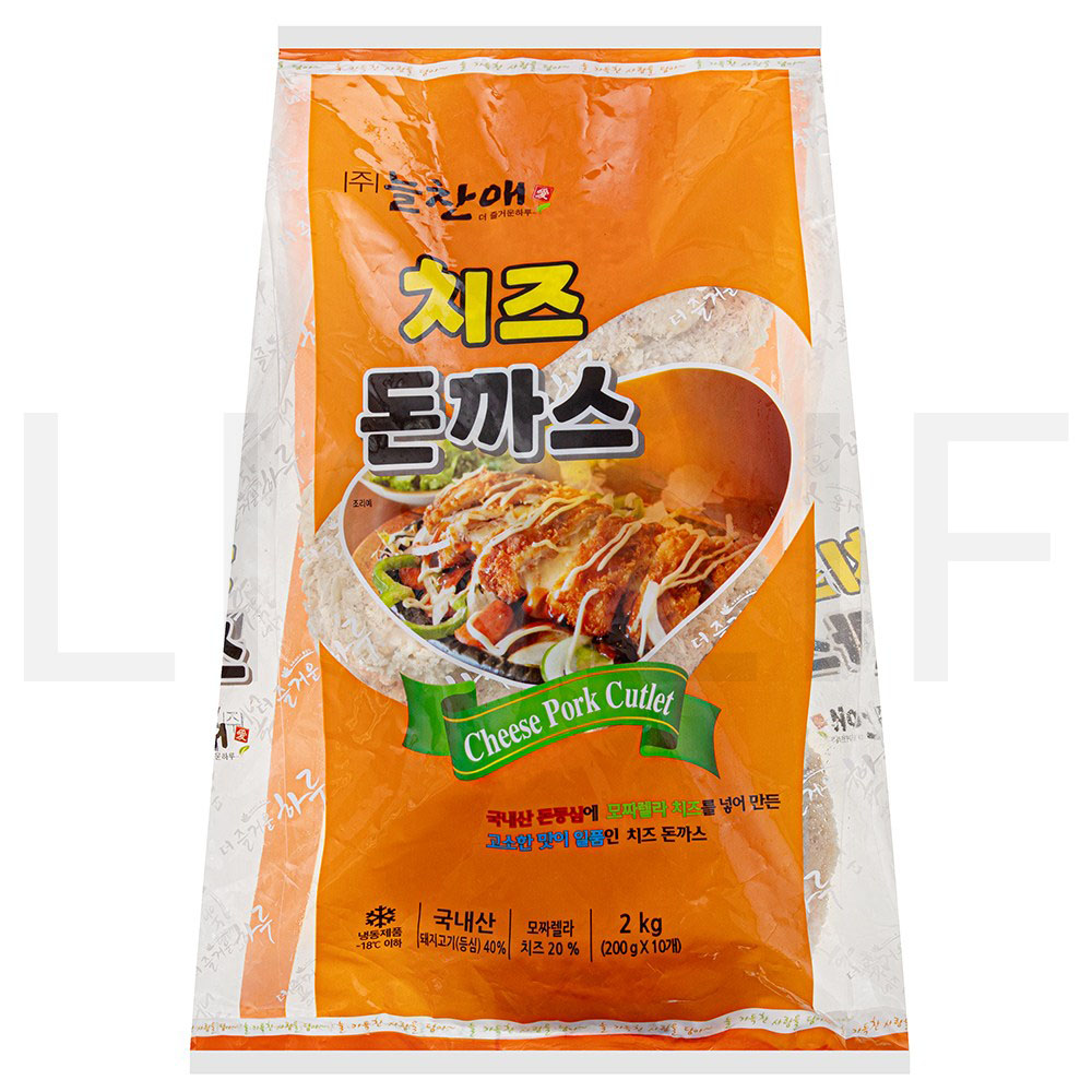 늘찬애 치즈 돈까스 10개입 (냉동) 2kg 1개 : SUPER SALE