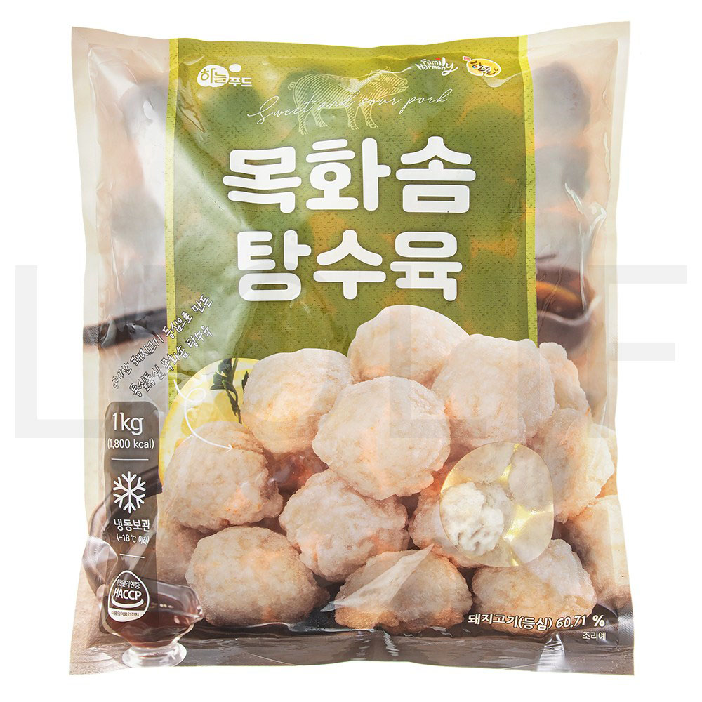 하늘푸드 목화솜 탕수육 (냉동) 1kg 1개 : SUPER SALE