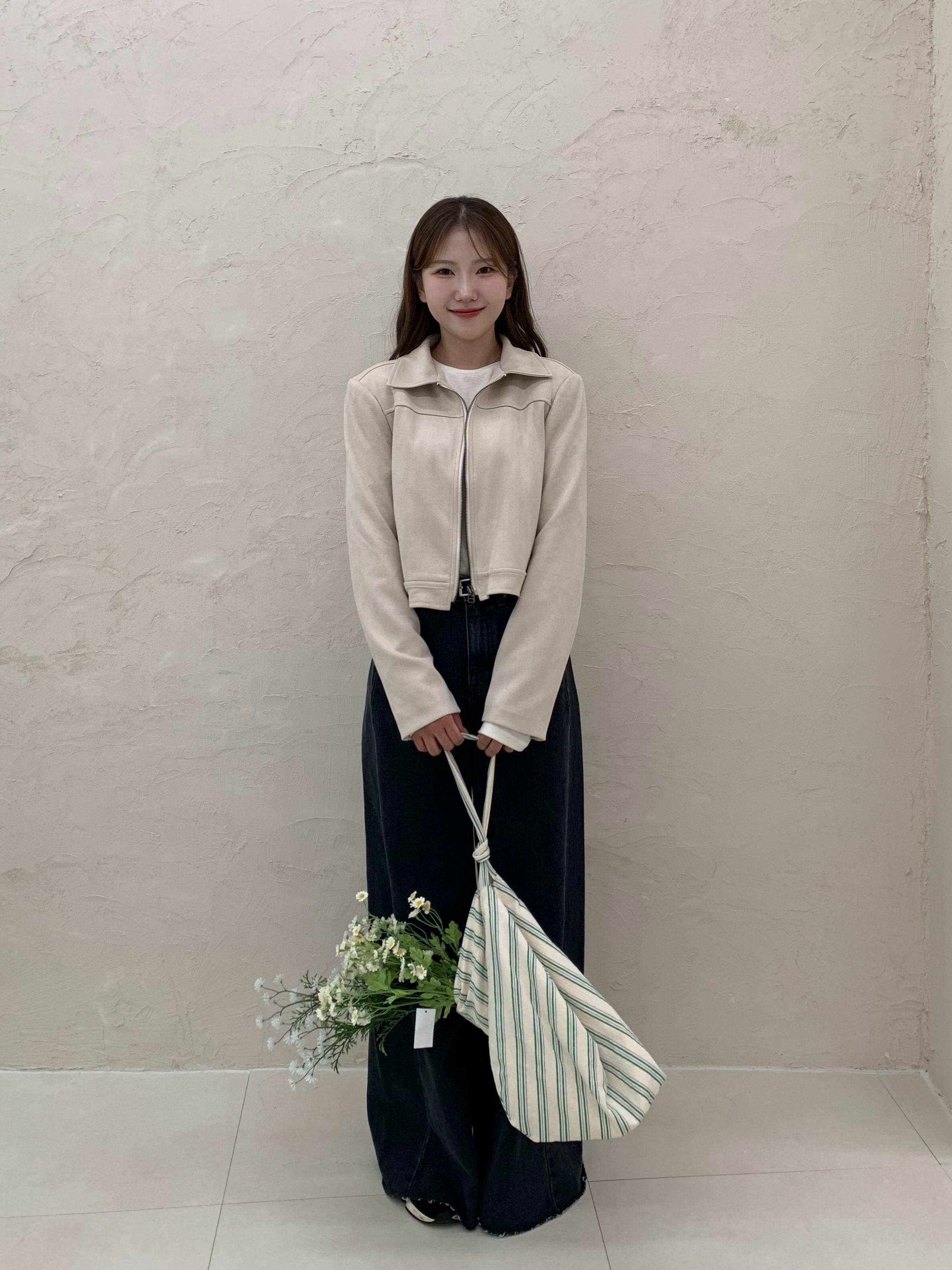 스웨이드크롭자켓 : 아워시즌클로젯