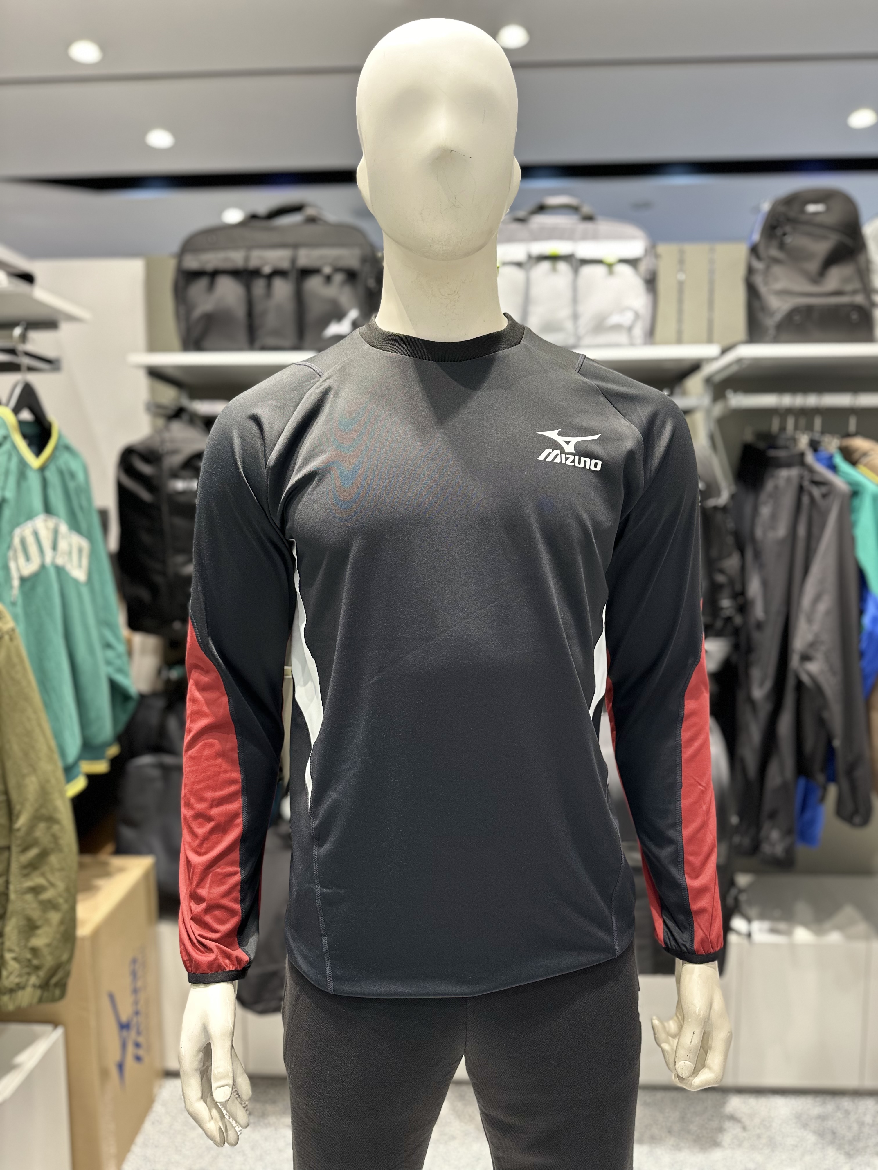 미즈노 스트레치 니트 긴팔 티셔츠 (32YA3620 STRETCH KNIT PULLOVER) : 롯데율하 미즈노