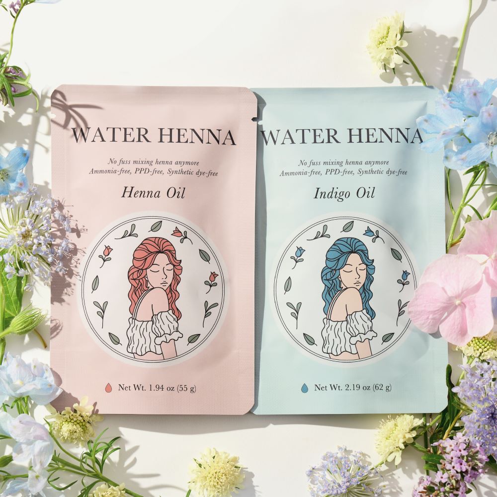헤나 & 인디고 천연염색약 각 1세트 260g 식약처허가완료 프리미엄 헤나염색 : 워터 헤나