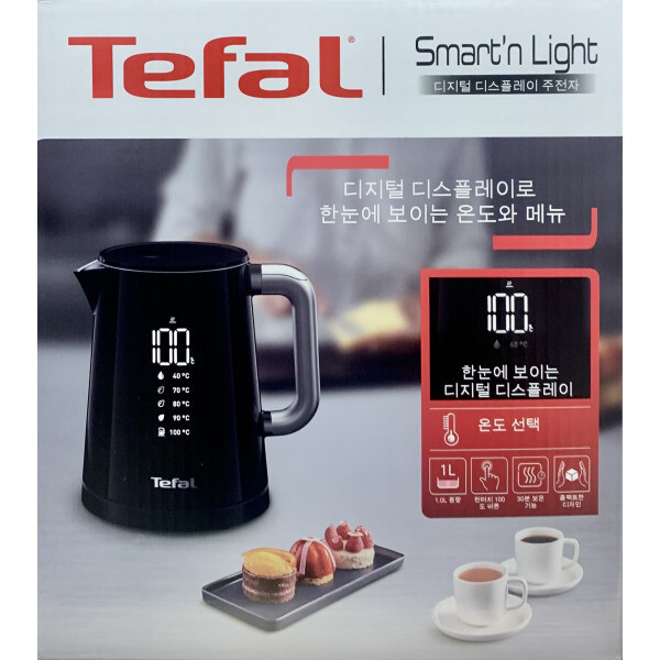 테팔 디지털 디스플레이 무선 주전자 KO8528KR 1L : 마제로
