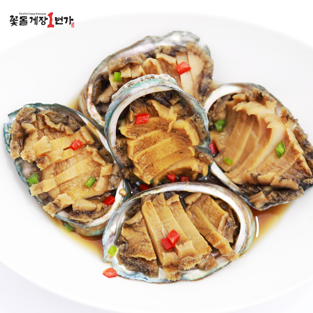 30년 전통 한정식맛집 여수한일관 씨알 굵은 완도산 전복만을 골라 담은 전복장 : 한일푸드