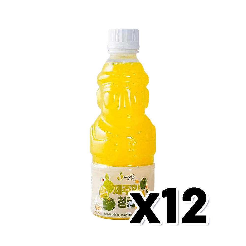 제주향 청귤주스 페트음료 330ml x 12개 : 트렌디푸드샵