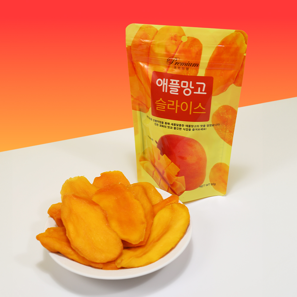 슬라이스 건애플망고 프리미엄 베트남산 80g, 1개 : 얌얌노리