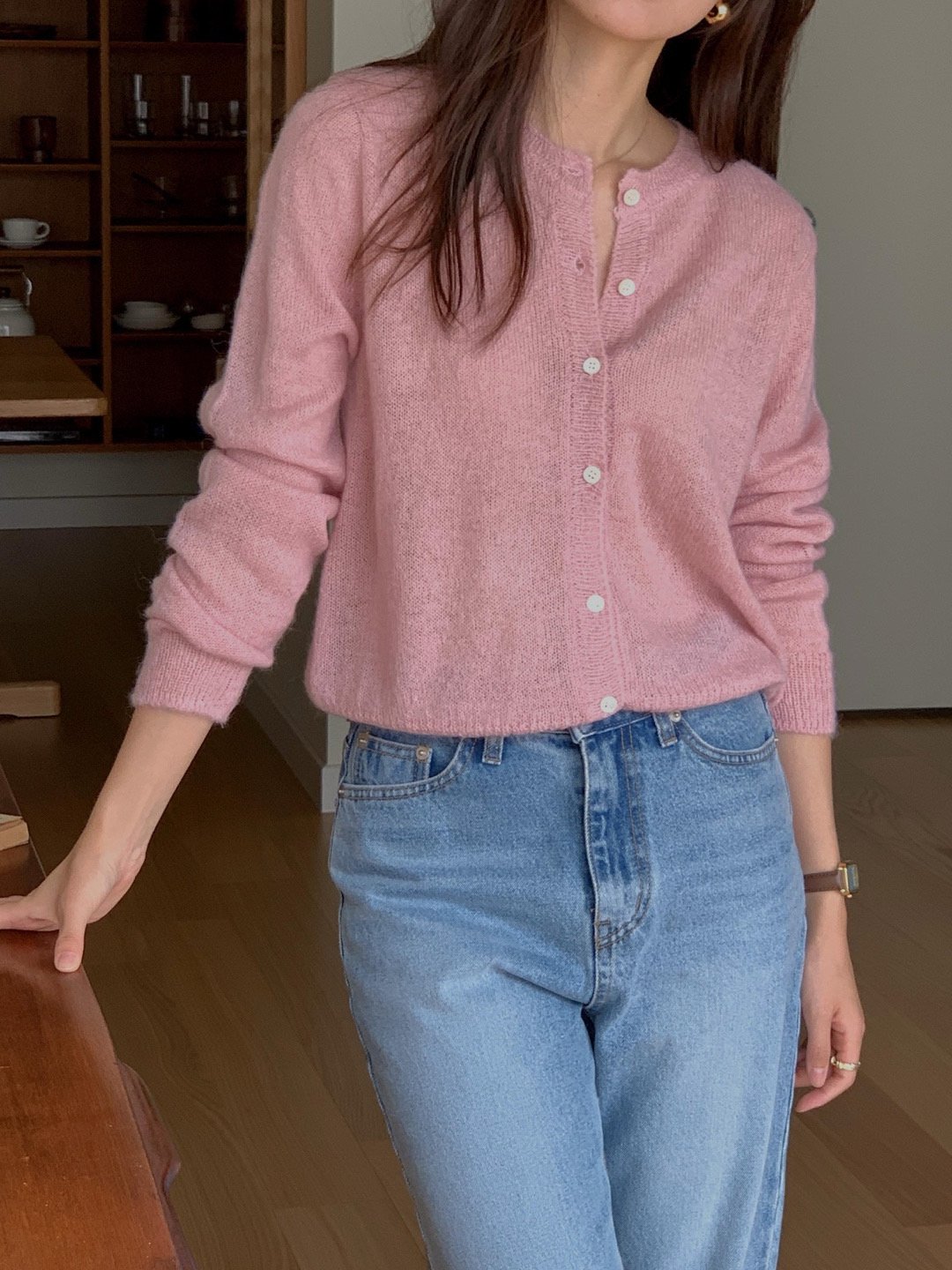 (세일)당일/리브레 알파카 가디건 : 클로젯스토리지