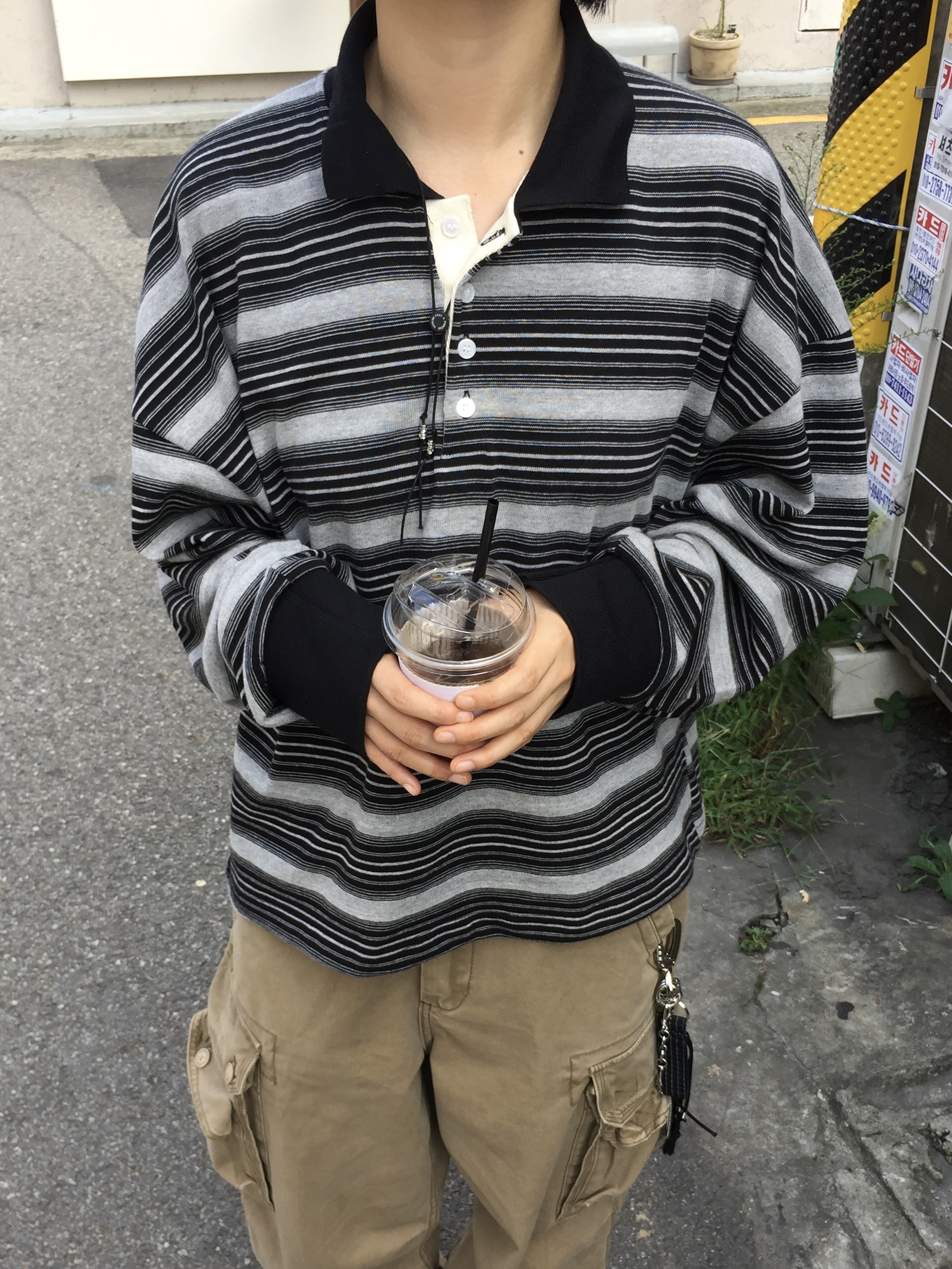 실브 크롭 카라티 : 모노 한울