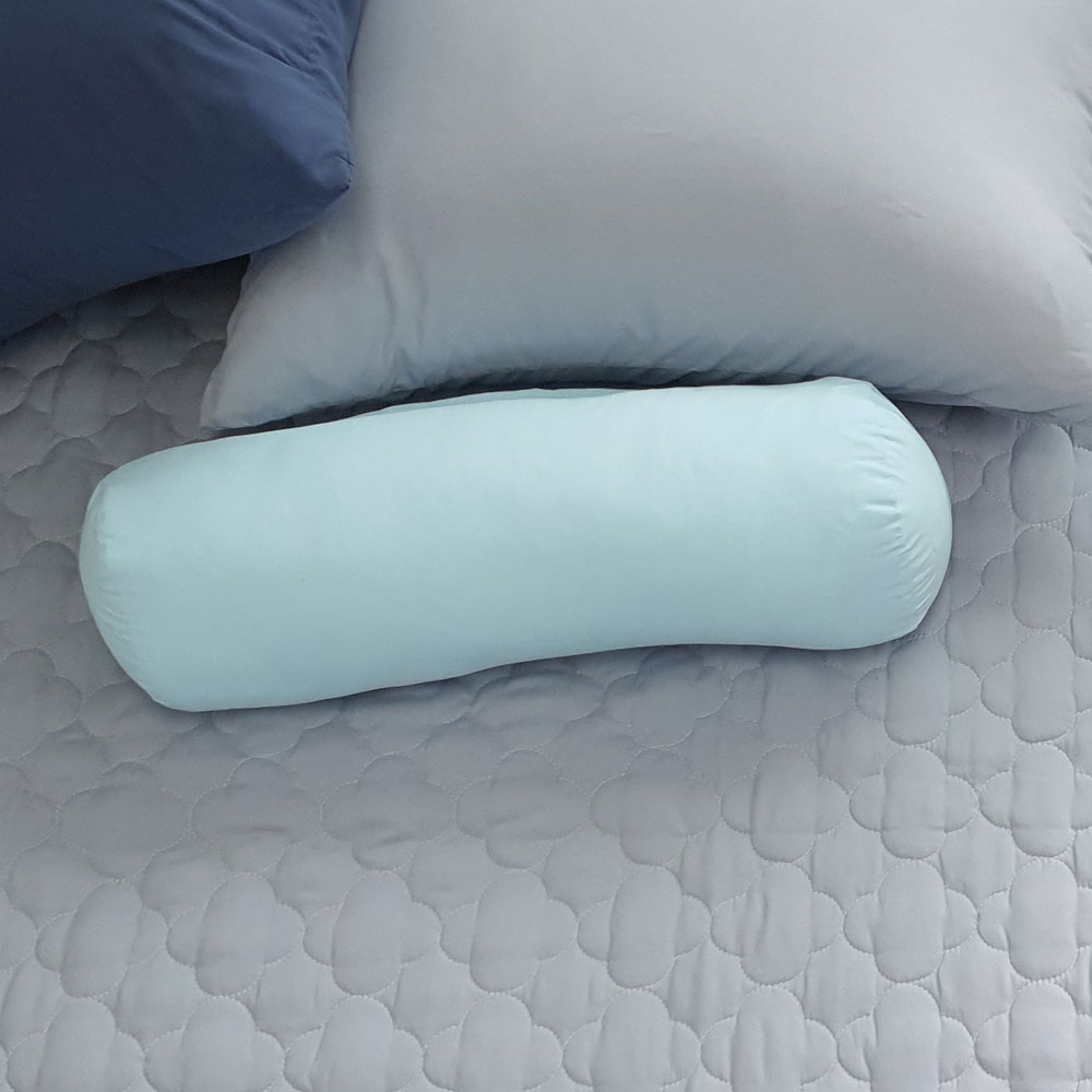 먼지없는 바디필로우 원형쿠션 마일드 베이비블루 캔디쿠션 사탕베개 15X40 솜포함 : 이룸N