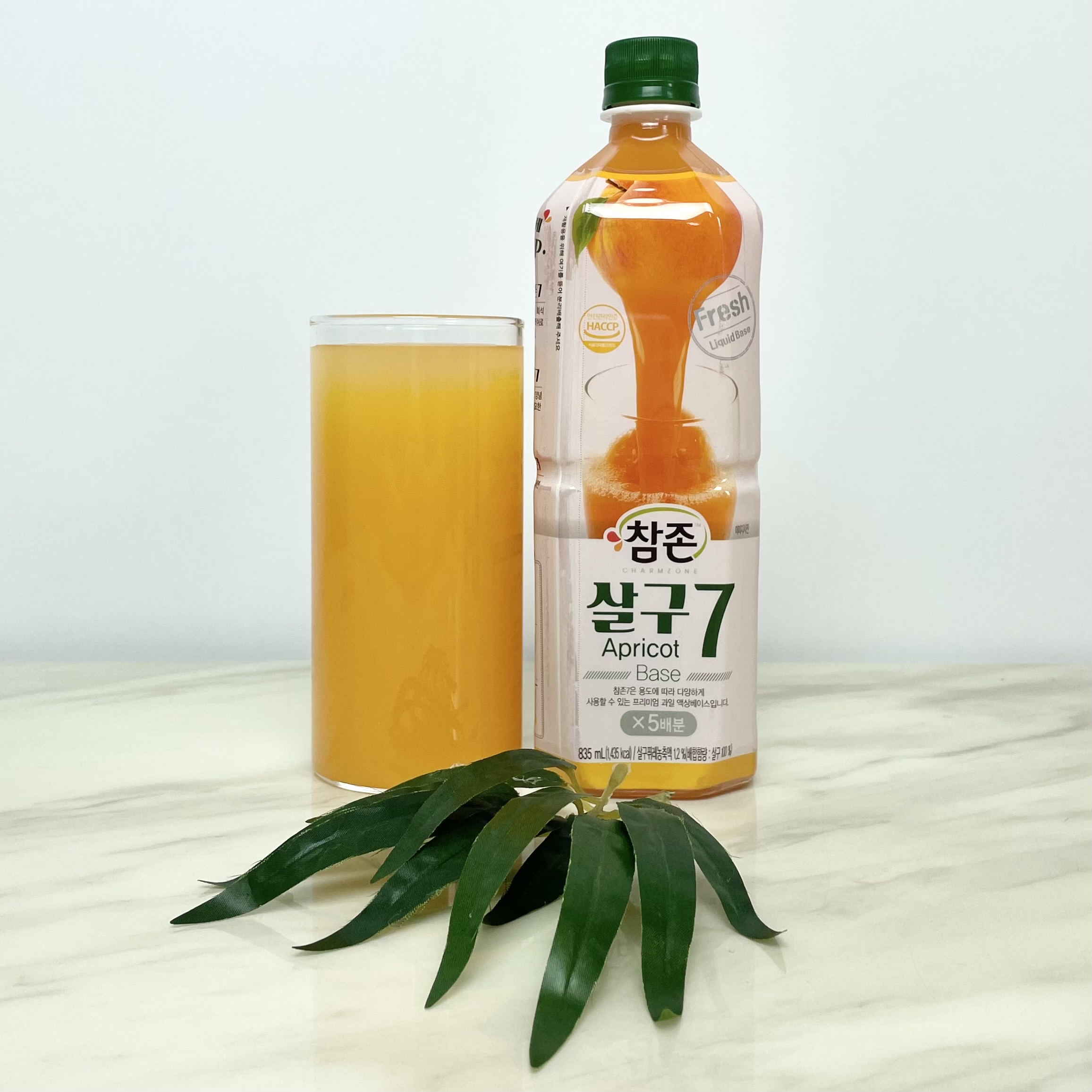 [1박스 무료배송] 참존 살구 과일원액 835ml 에이드원액 카페재료 쥬스 스무디 베이스 생과일주스 : 싸다구 커피