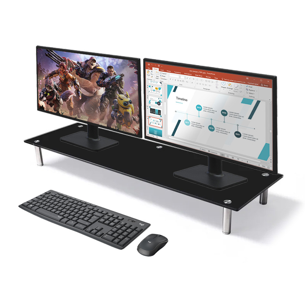 이지마운트 듀얼 2대 모니터 받침대 스탠드 거치대 EZ MT-1000 : 이지브라켓몰