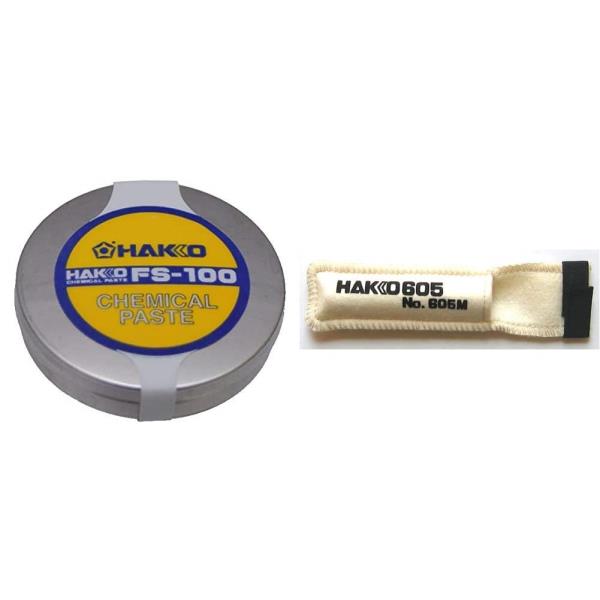 백광(HAKKO) 흙손 폴리셔 케미컬 페이스트 FS100-01 &amp; 코테커버 No.605M【세트 사】 : 레트로스토어무역