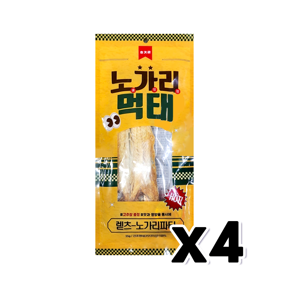 힙한을지로스타일 노가리먹태 1입 술안주 35g x 4개 : 트렌디푸드샵