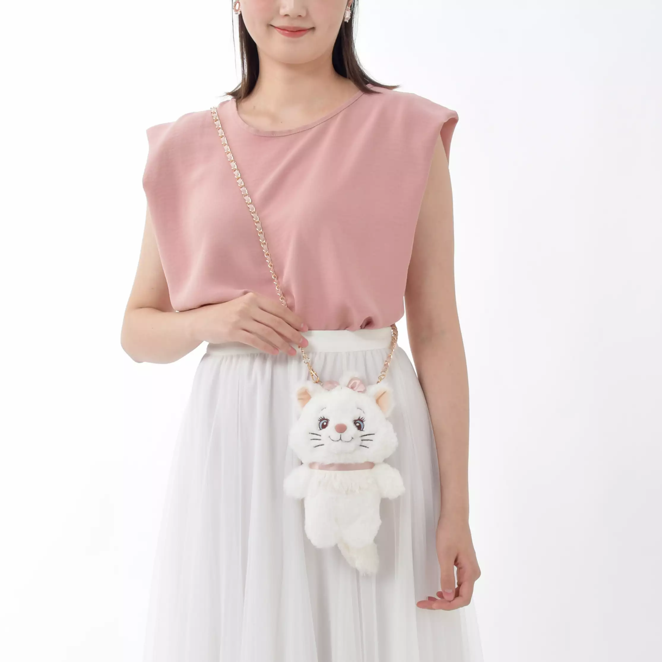 일본 디즈니 스토어 마리 멋쟁이 고양이 포셰트 Plush Pochette : 로아재팬