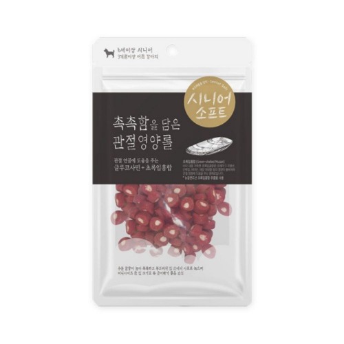 시니어 소프트 노령견간식 관절건강롤 부드러운 저알러지간식 100g : 파워펫 애견용품