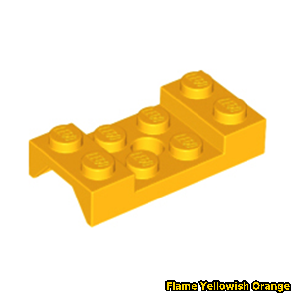 레고 자동차 Vehicle Mudguard 2 x 4 Arch Studded with Hole 60212 Flame Yellowish Orange,노랑,연두 : 아이엠브릭