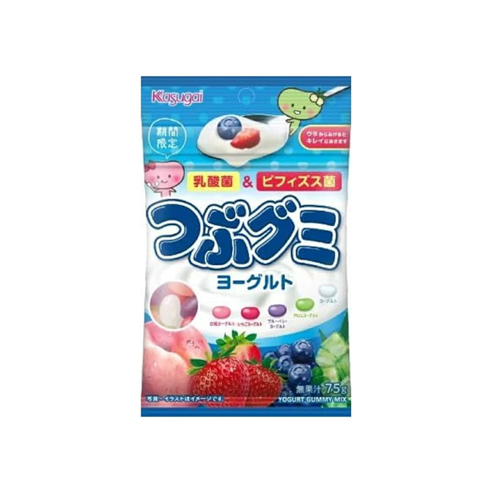 카스가이 제과 쯔부구미 요구르트맛 75g : 재팬에스제이