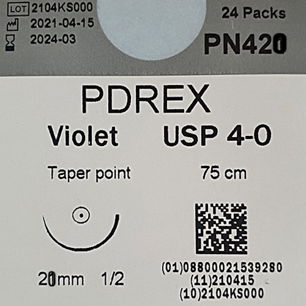 에스엠이엔지 PN420 PDREX 피디렉스 4/0 20mm1/2환침 75cm [24EA] : 태양메디칼