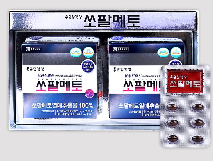 종근당건강 쏘팔메토100% 4개월분 320mg x 120캡슐 : 제이미커머스