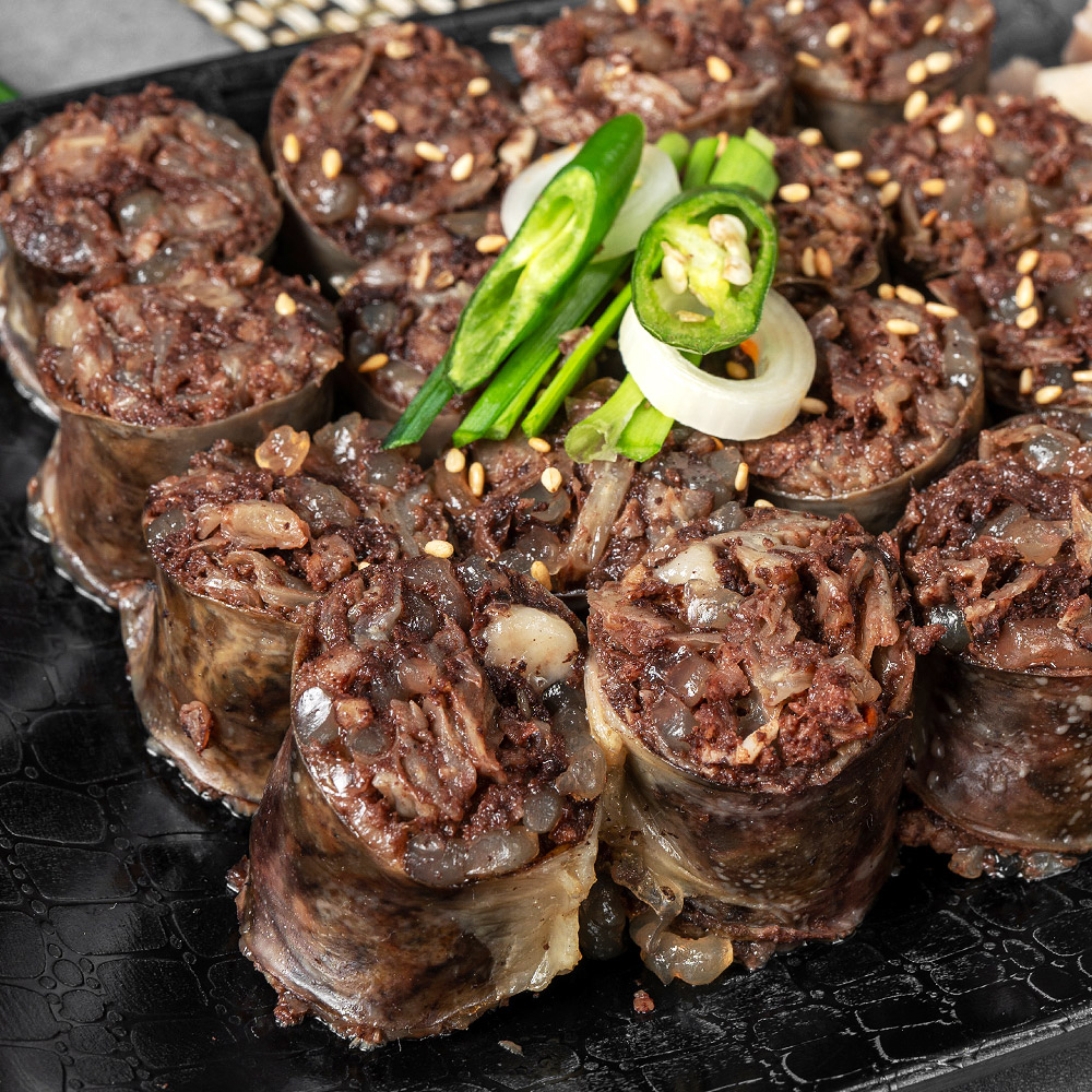 천안 병천순대 500g 2팩+2팩 국내산 야채 100% : 병천아우내식품