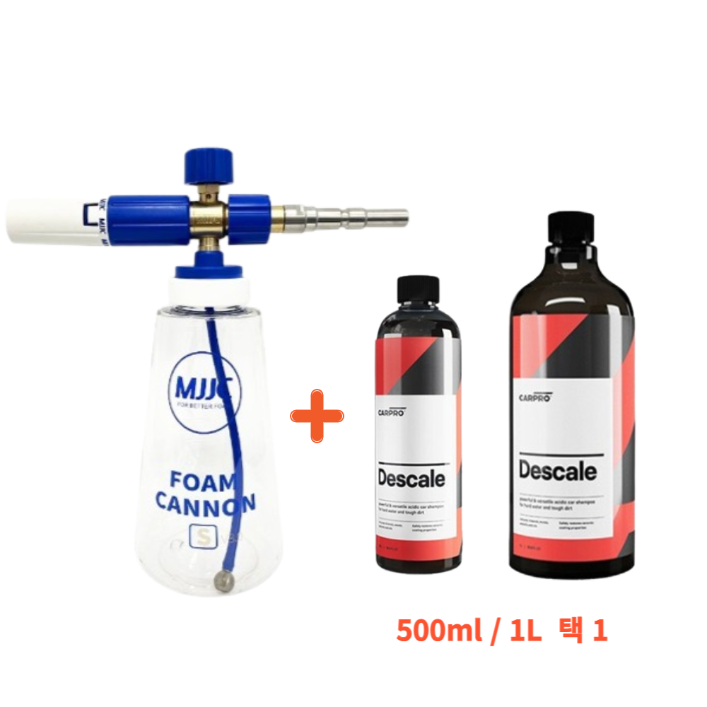 MJJC 폼캐논 S 폼랜스 V3.0+카프로 디스케일 산성 카샴푸 (500ml,1L 택 1) : 워시메이트 WashMate