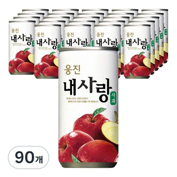 자연은 주스 음료수 내사랑 사과 과일주스 180ml 90개 441800 : 김리다매