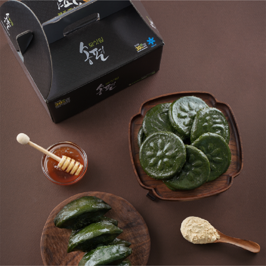 [송현떡집] 찐 모싯잎 송편, 개떡 20개 50g : 먹사니즘
