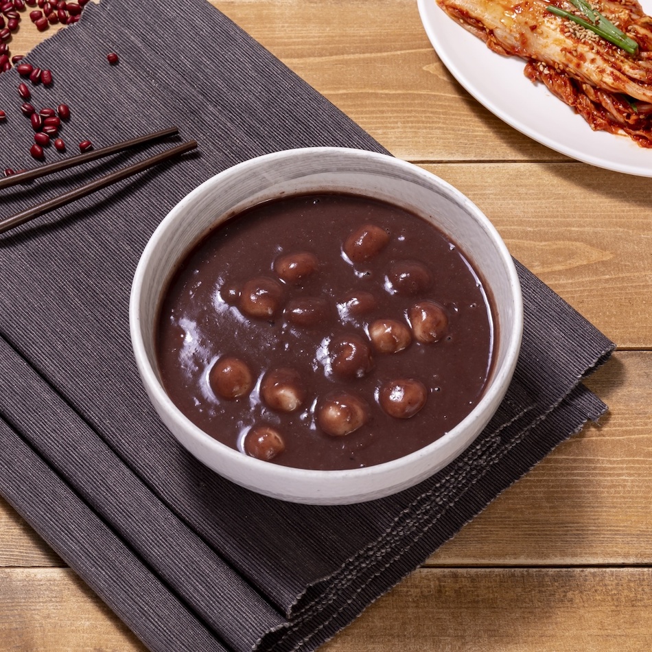 [오동리 팥죽] 국내산팥과 찹쌀로 만든 달지 않은 동지새알팥죽(680g 팥물상온보관) : 칼국수한마당 오동리팥죽