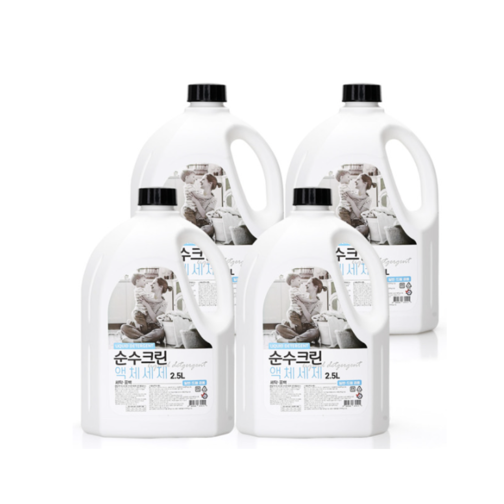 에코프렌즈 순수크린 액체세제 2.5L x  4개 : 슈퍼리치컴퍼니