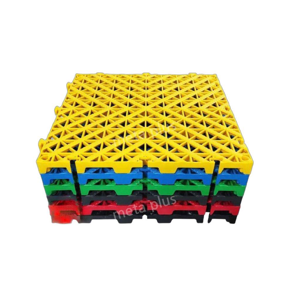 공장 발판 업소용 공업용 격자 세차장 배수 레드 40x40cm : 메타파인더
