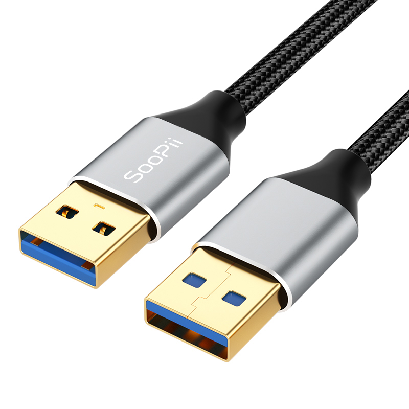 Soopii USB 3.0 A타입 5Gbps A to A 케이블 S49A 0.5m, 1개 : 멜로디코리아