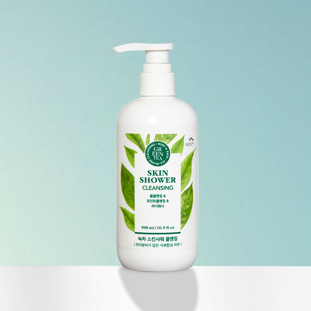 꽃을든남자 올인원 바디 페이셜 스킨샤워 녹차 500ml : 콬몰스토어